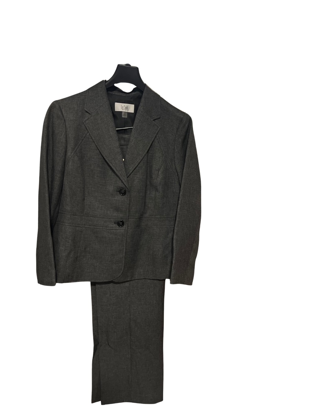 Le Suit Women Notched Collar Two Button Pantsuits And Jacket Set Sz 14 Petite